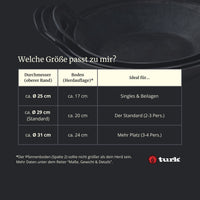 Geschmiedete Servierpfanne, hoher Rand