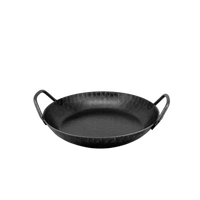 Schmiedeeiserne Servierpfanne, hoher Rand