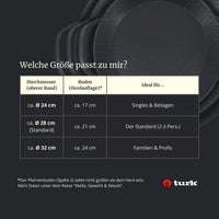 Schmiedeeiserne Servierpfanne