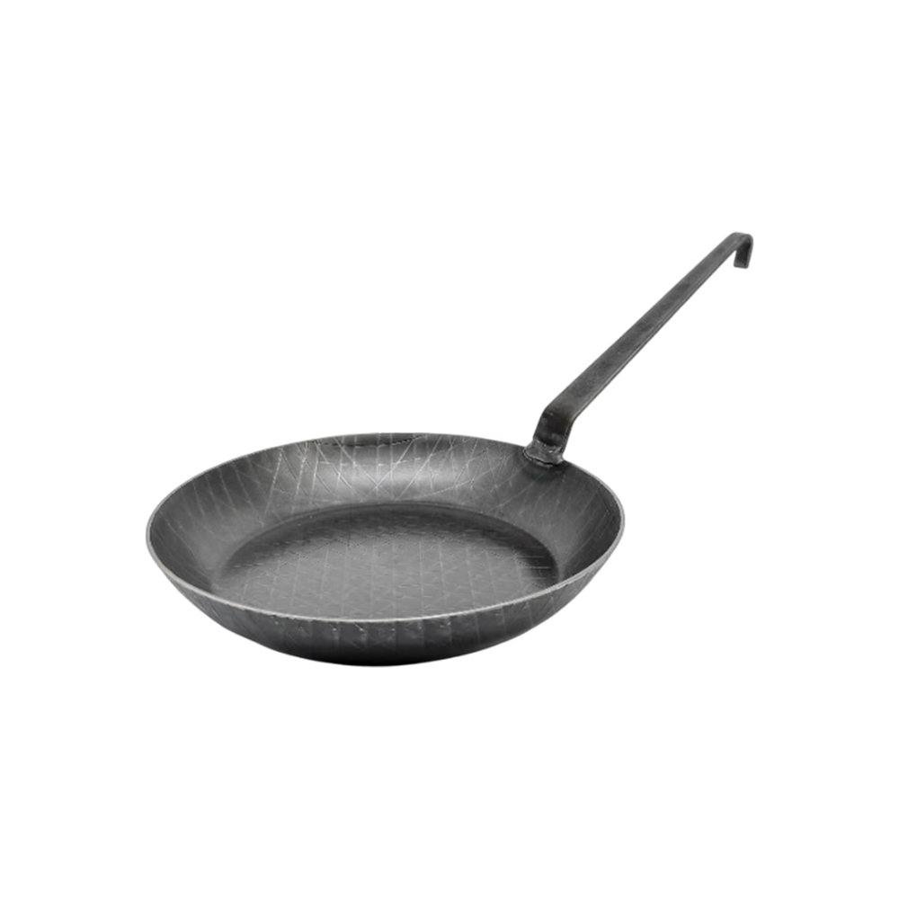 Schmiedeeiserne Bratpfanne, hoher Rand