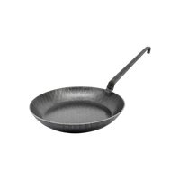 Schmiedeeiserne Bratpfanne, hoher Rand