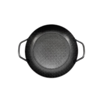 Schmiedeeiserne Servierpfanne, hoher Rand