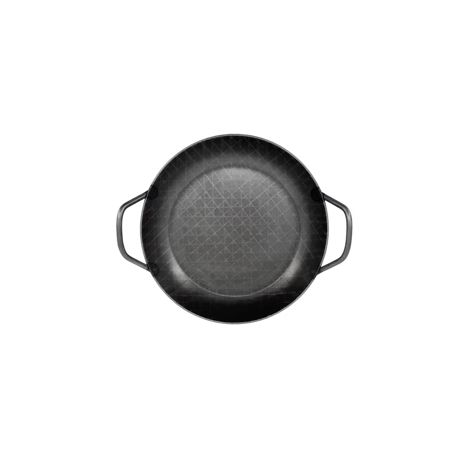 Schmiedeeiserne Servierpfanne, hoher Rand