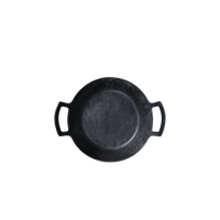 Geschmiedete Servierpfanne, hoher Rand